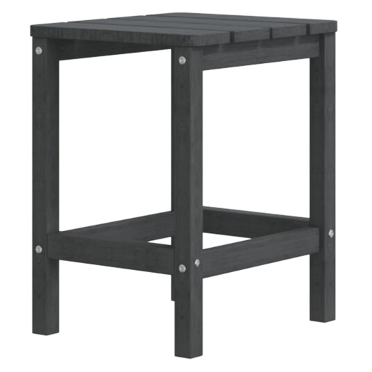  Adirondack hagestoler med bord HDPE antrasitt