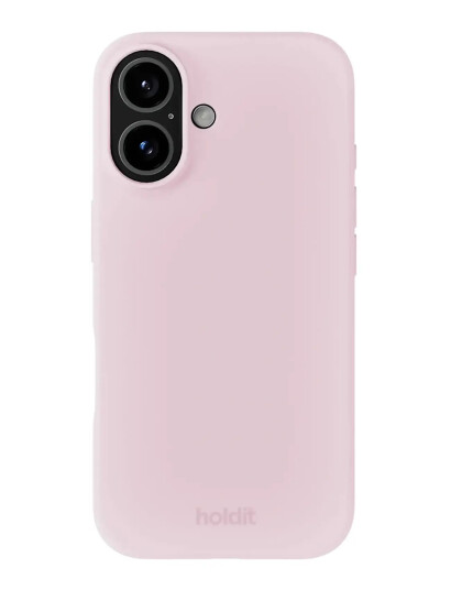 Holdit Silicone Case iPhone 16 Pink