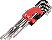 Torx nøkkelsett 9 deler - lang modell