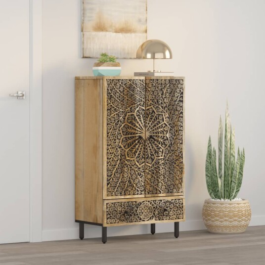 Highboard 60x33x100 cm heltre mango