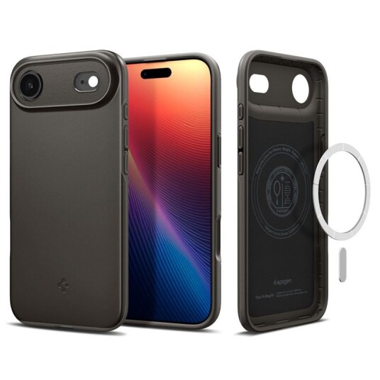 Spigen Thin Fit MagSafe Mobildeksel til iPhone 17 Air Gunmetal
