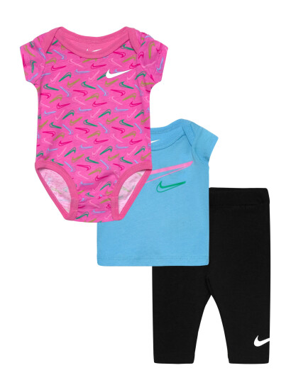 Nike 3C-3 Pc Bodysuit Pant Set - Pink - 50/56