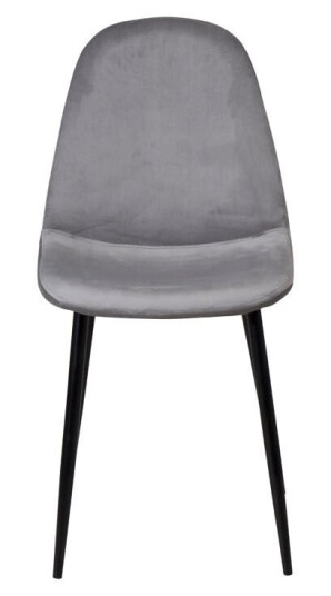 Polar spisestuestoler velour grå.