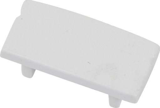 Ansell Lighting endestykke uten hull 8x17,1 mm hvit