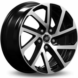 INFINY Cobalt Bright Black Machined Face 7.5x17 4x100 ET35 B73.1