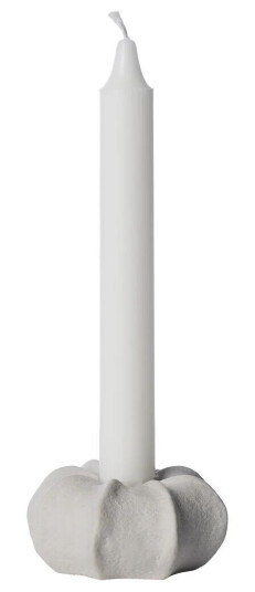 Ernst 7,5 cm Naturhvit lysestake i steingods