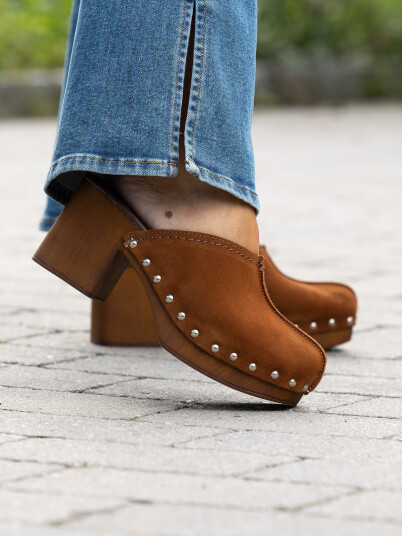 Roberto Rosso - Clogs Suede Brown storrelse 36