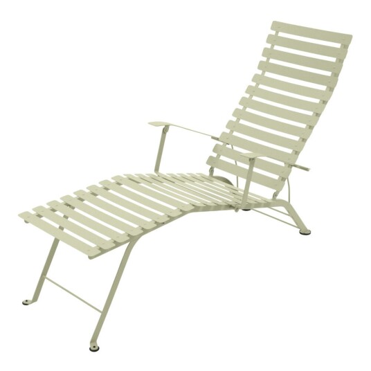 Fermob Bistro Chaise Lounge Willow Green 65