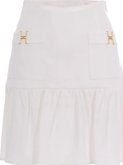 Elisabetta Franchi Dame Skjørt Hvit S,
