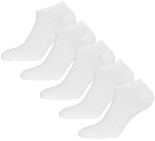 Urberg Bamboo Shaftless Sock 5-pack Bright White 44-47