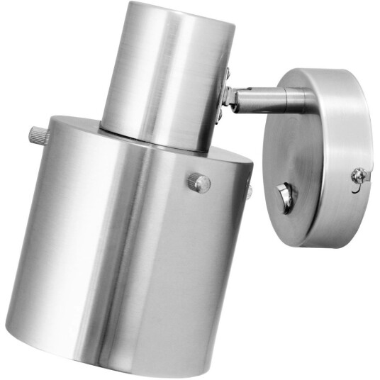 Globen Lighting Clark 1 Vegglampe Borstad Steel