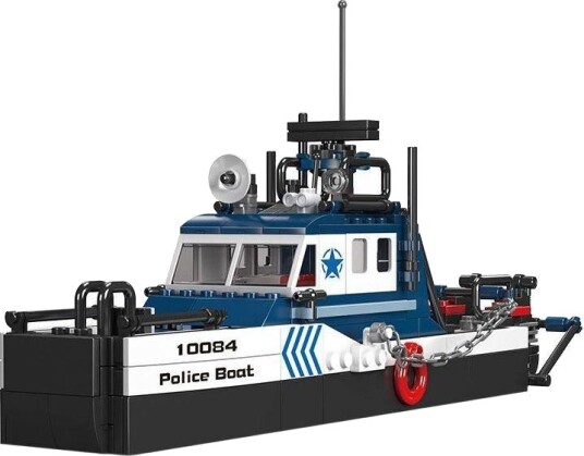 Mould King 10084 Politibåt Byggesett 8+ År 413 Deler