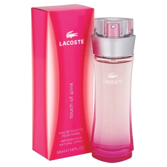 Lacoste Touch of Pink Eau de Toilette for Women 50 ml med Sprayflaske Lacoste Touch of Pink Eau de Toilette for Women 50 ml med Sprayflaske