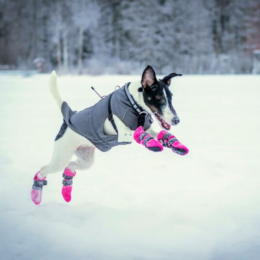 Finnero Halla Fleece Boots Rosa 4-Pakk (S)
