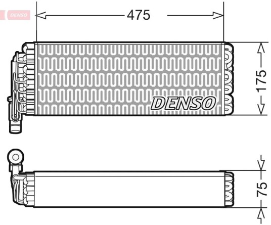 DENSO DEV12003 Fordamper, klimaanlegg DENSO DEV12003 Fordamper, klimaanlegg