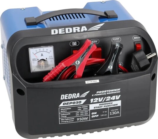 Dedra Batterilader Med Starthjelp 12/24V 10A 950W Dedra Batterilader Med Starthjelp 12/24V 10A 950W
