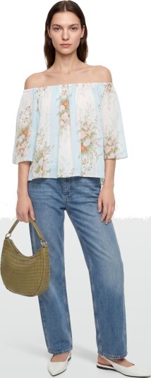 Stella Nova Loose Blouse With Drop Shoulders Cream 38