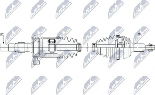 NTY NPW-WW-243 Drivaksel