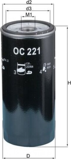 Oljefilter KNECHT OC 221
