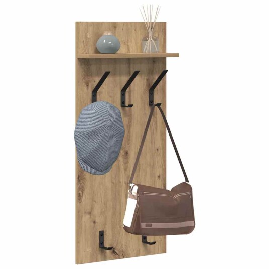  Vegghengt kleshenger artisan eik 90 x 40 x 10 cm Konstruert tre