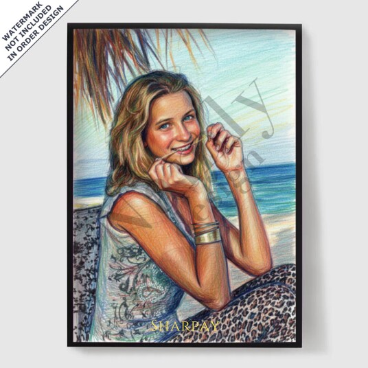 Namly Design Personalisert Plakat Fargeblyanttegning AI Plakat POSTER8JPS3E