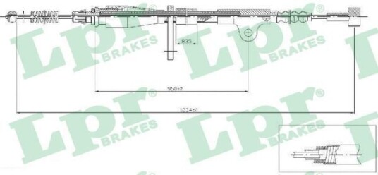 Bremsewire LPR C0242B