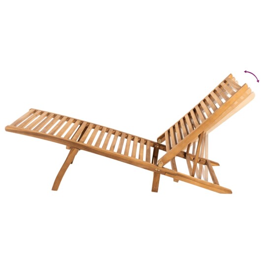 vidaXL Solseng heltre teak