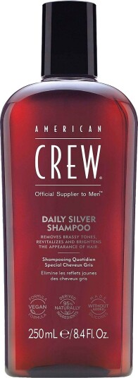 American Crew Daily Silver Shampoo 250 Ml Brun
