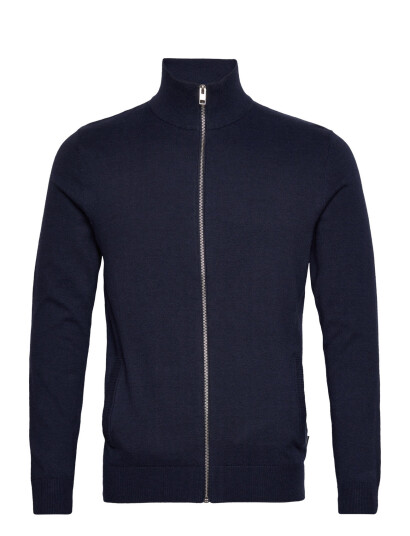 Jack & Jones Jjeemil Knit Turtle Zip Cardigan Noos - Navy - XXL
