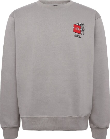 The North Face U Gear Up Get Out Rlx Crew Graphic Grey XL