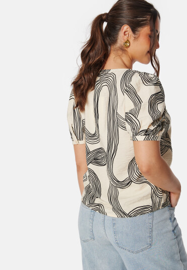 Object Collectors Item Objjacira S/S V-Neck Top Sandshell 36 Object Collectors Item Objjacira S/S V-Neck Top Sandshell 36