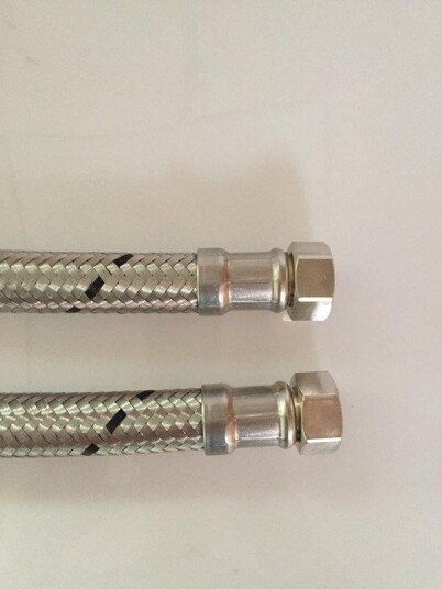 Neoperl 1000 mm Tilkoblingsslange for Varmt og Kaldt Vann i Rustfritt Stål DN20
