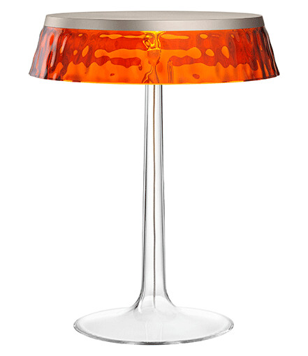 Flos Bon Jour Bordlampe Matt Bronse Kropp og Rav Skjerm Flos Bon Jour Bordlampe Matt Bronse Kropp og Rav Skjerm