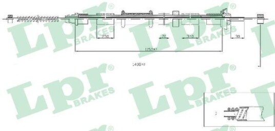 Bremsewire LPR C0518B Bremsewire LPR C0518B