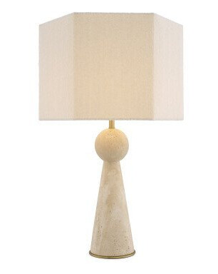 Novak bordlampe travertine