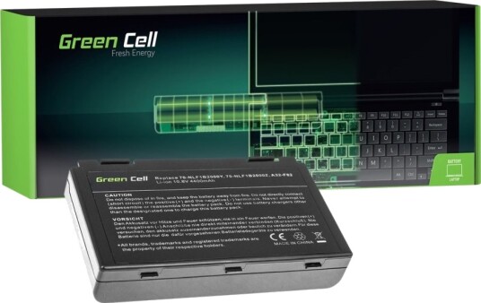 Green Cell Batteri Til Bærbar Pc Tilsvarer: Asus A32-F82 Litiumion 6-Cellers 4400 Mah Svart AS01