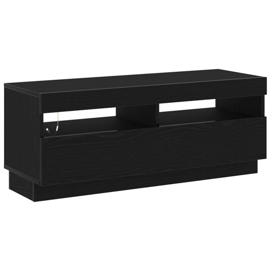 TV skap 2 pcs Svart 200 x 35 x 40 cm Konstruert tre TV skap 2 pcs Svart 200 x 35 x 40 cm Konstruert tre