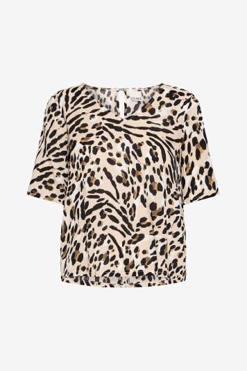 ICHI - Bluse ihMarrakech Aop SS14 - Brun