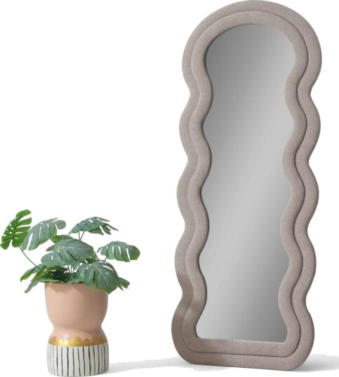 Mijara Gulvspeil 65 x 170 cm   Beige