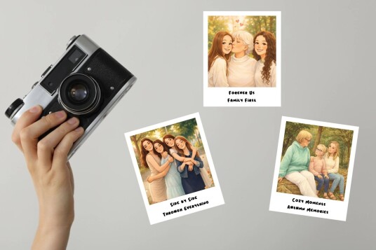 Polaroid Klistremerker Liten 6.5x8 cm Storybook AI 16 pakning