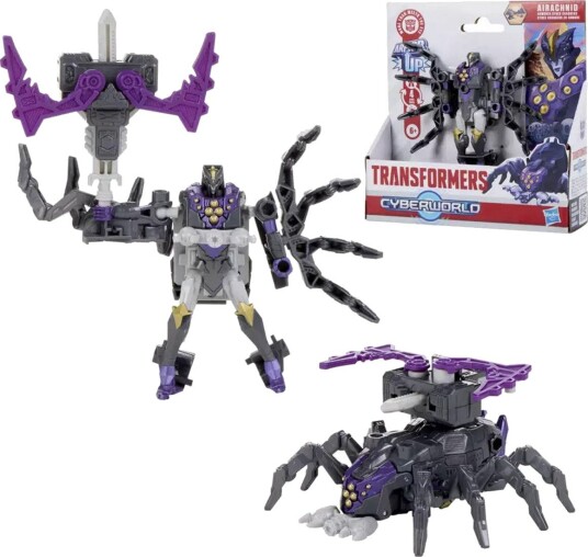Transformers CyberWorld Armored Changers Figur 6+ År Airachnid