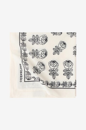 Marimekko Skjerf Astrilli Vihkiruusu Svart