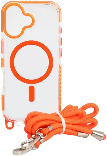 Trolsk Mobildeksel med MagSafe og Stropp (iPhone 17) Oransje