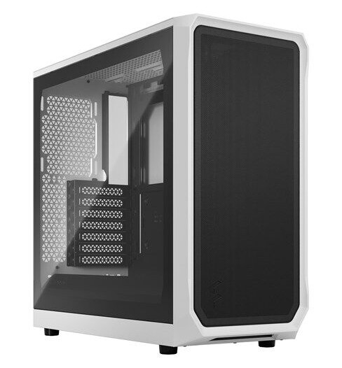 Fractal Design Focus 2 - White TG Clear Tint Hvit Fractal Design Focus 2 - White TG Clear Tint Hvit