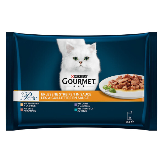 Gourmet Blandet Prøvepakke Perle 4 X 85 G Mix I (Kalkun And Lam & Tunfisk)