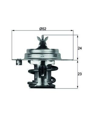 Termostat MAHLE ORIGINAL TX 7 83D