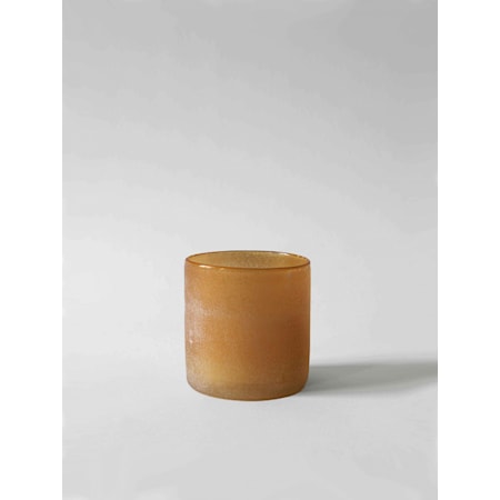 Tell Me More Frost Lyslykt S Amber 9 cm Glass