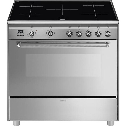 Smeg SCD90IMX9-1 Induksjonskomfyr 115L Rustfritt Stål med Varmluft og Timer