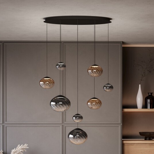 Pendellampe Stars of Light Pantoja dimmbar Beige Stue Glass Moderne 50 Beige
