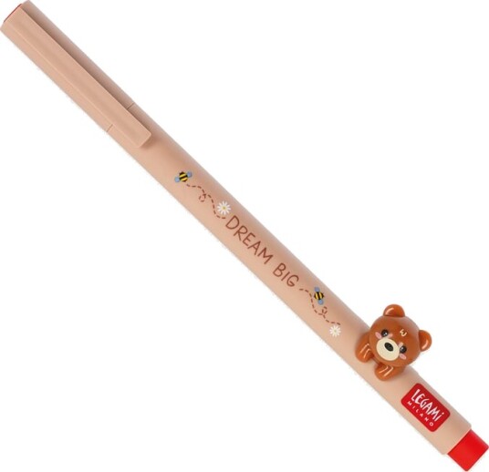 Gel penn teddy Legami rødt blekk